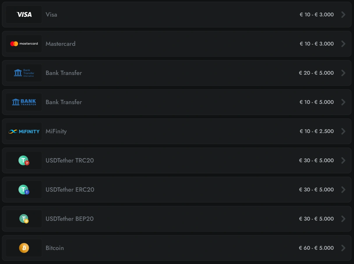 Gransino Opnamemethoden